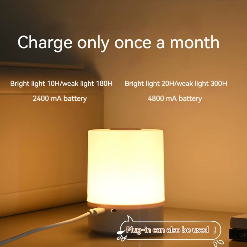 Led Night Lights Bedside Dimmable Charging Desktop Night Lamps Bedroom Bedside Lighting Decoration Touch Reading Led Table Lamps