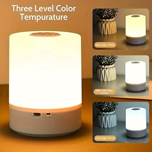 Led Night Lights Bedside Dimmable Charging Desktop Night Lamps Bedroom Bedside Lighting Decoration Touch Reading Led Table Lamps